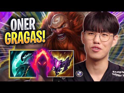 ONER CHILLING WITH GRAGAS! - T1 Oner Plays Gragas JUNGLE vs Lee Sin! | Season 2023