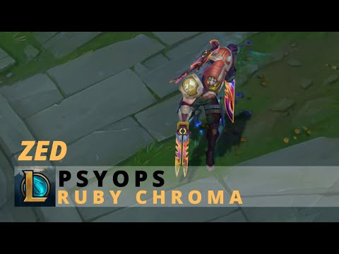 PsyOps Zed Ruby Chroma - League Of Legends