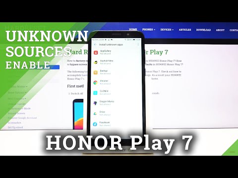 How to Enable Unknown Sources in Honor Play 7 – Allow Installation App From Any Source