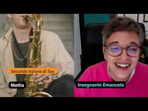 Sassofono ➡️ Seconda lezione di Mattia 🎷 Sax Alto