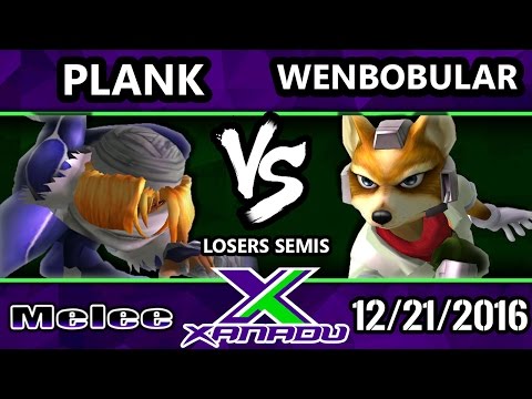 S@X 181 - Plank (Sheik) Vs. Wenbobular (Fox) - SSBM Losers Semis - Smash Melee