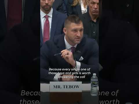 Watch Tim Tebow's emotional testimony at House hearing on child abuse Shorts