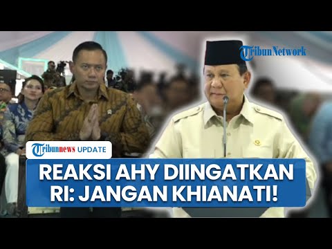 Ekspresi AHY saat Diingatkan Presiden Prabowo: Sang Kakek Pejuang, Jangan Khianati Leluhur!