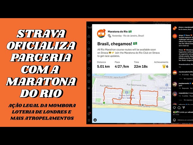 STRAVA oficializa parceria com a MARATONA do RIO