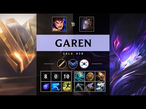 Garen Mid vs Orianna - KR Diamond Patch 25.13