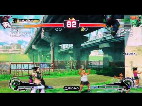 SSF4 AE - NO-ZERU (Juri) vs dabinnbadan (Blanka)