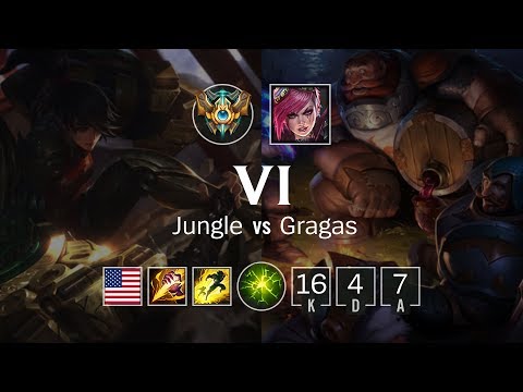Vi Jungle vs Gragas - NA Master Patch 8.24