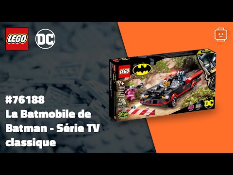 Vidéo LEGO DC Comics 76188 : La Batmobile de Batman - Série TV classique