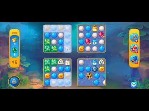 Fishdom Easy Level 9078 (with ingame lightning and firecracker boosters) @choraelmin