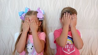 Diana and Roma staged a chocolate challenge Diana and Roma staged a chocolate challenge