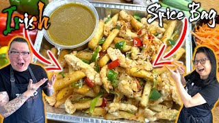 How CHINESE CHEFS Cook an IRISH SPICE BAG 🔥🌶️☘️Mum and Son Professional Chefs Cook