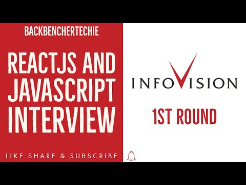 Reactjs Interview Infovision 1st Round Reactjs Javascript Infovision Software Engineer
