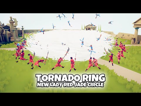 TORNADO RING. NEW LADY RED JADE CIRCLE VS EVERY FACTION | TABS GAMEPLAY