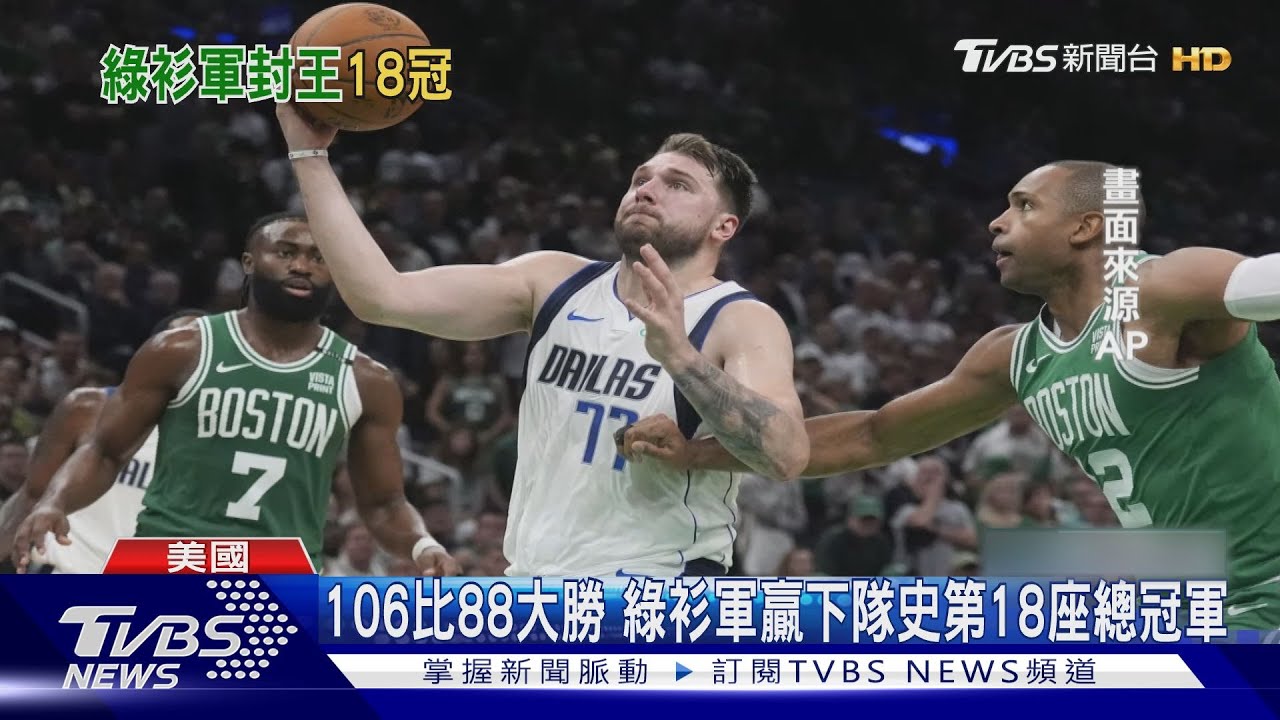 塞爾提克奪下NBA總冠軍! 波士頓球迷徹夜狂歡