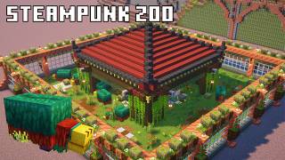 Minecraft: How to build Steampunk ZOO 9/20 Sniffer  Enclosure  - Tutorial