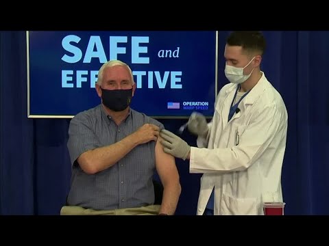 邁克-彭斯接種疫苗，死亡人數連續三天突破3000人。 (Mike Pence gets vaccine as deaths top 3,000 for third day)