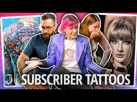 Reacting To Tattoos On Subscribers | Tattoo Artists React