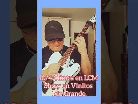 Viernes 10/4 19:30hs  Clínica en LCM  y 21:30 hs Concierto en Vinitos Rio Grande Tierra del Fuego