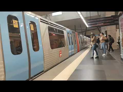 Estação de metro Lisboa Portugal / Novo vídeo vlog Estação de metro lisboa / Vlogs comboios