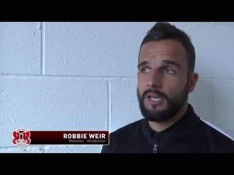 REACTION: Captain Robbie Weir following the O's 3-1 victory at Hartlepool United