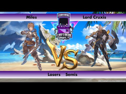 Flynn's Arcade 076 Losers Semis - Miles (Gran) Vs Lord Cruxis (Eustace) Granblue Fantasy Versus