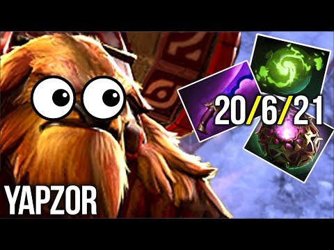 Yapzor Earthshaker GOD WTF!? Carry Build 20/6/21 - Dota 2 Gameplay