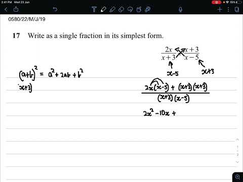 IGCSE EXTENDED Mathematics 2019 MAY/JUNE Paper 2 Variant 2 Question 17