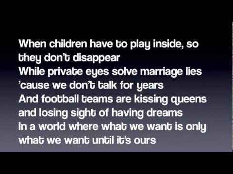 Train -Calling All Angels (lyrics on screen)