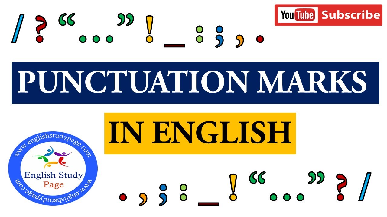 Punctuation Marks  in English