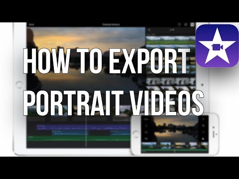 How to export PORTRAIT video on IMOVIE for Iphone!