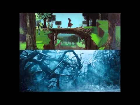 Disney Maleficent Trailer - Original Animated Sleeping Beauty Vs.New Maleficent Scenes - HD