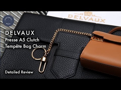 Charme de bolsa Delvaux Presse A5 & Tempête