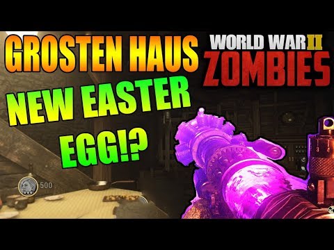 NEW EASTER EGG FOUND ON ROUND 50 ON GROSTEN HAUS!? - Call of Duty: World War II Nazi Zombies!
