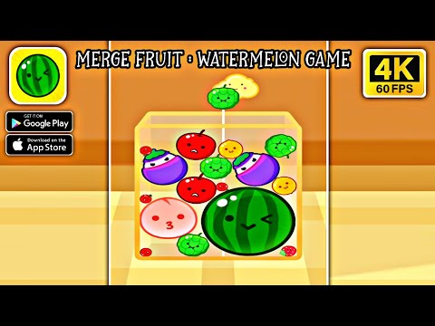 Merge Fruit - Watermelon Game || Android - iOS 4K 60fps Gameplay - YouTube