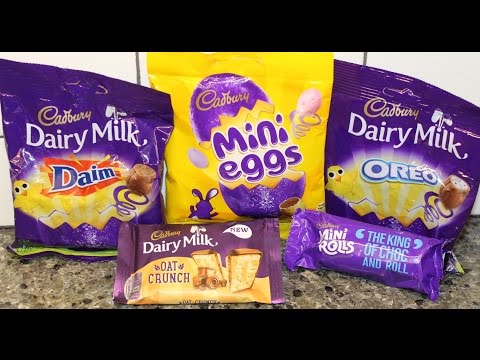 Cadbury: Dairy Milk Daim, Mini Eggs, Dairy Milk Oreo, Dairy Milk Oat Crunch & Mini Rolls Review