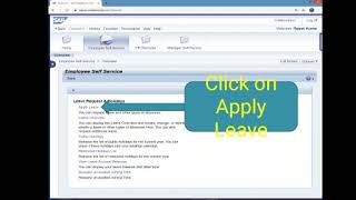 How To Apply Leave In SAP-Employee Portal--Post Office  TyTru