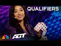 Anna Deguzman Performs Her Most SURPRISING Card Magic Qualifiers AGT 2023