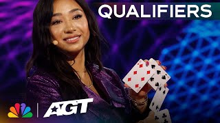 Anna Deguzman performs her most SURPRISING card magic! | Qualifiers | AGT 2023 thumbnail