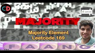 YouTube video 'Majority Element | Leetcode 169 | Live coding session 🔥🔥| 3 Approaches | Moore voting algorithm'