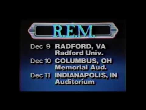R.E.M. 1985-12-08 - Tour information