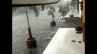 preview picture of video 'Hujan Angin Lebat Terekam kamera CCTV Di Banyuwangi'