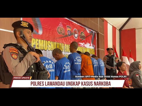 PRESISI UPDATE : POLRES LAMANDAU UNGKAP KASUS NARKOBA 02/02/2024 18.00