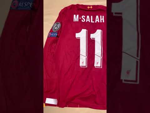2019-2020 New Balance Liverpool Home long sleeve Mohamed Salah jersey unboxing