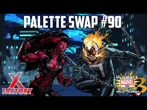 X-FACTORY: Palette Swap #90 (Juri, Robbie Reyes, Juri, Hinata, Red She-Hulk) [YouTube Edit]