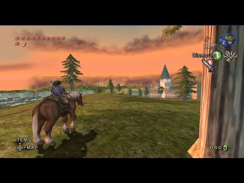 Twilight Princess Collision and Materials Test (1st map with lighting) - Long Preview - Hryule Field