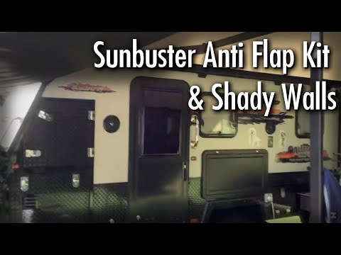 Hybrid caravan Sunbuster Anti Flap Kit and Shady Walls