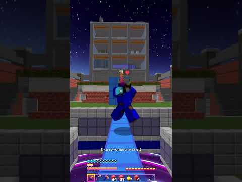 DESTROYING @NotNico in the bridge #bedwars #minecraft