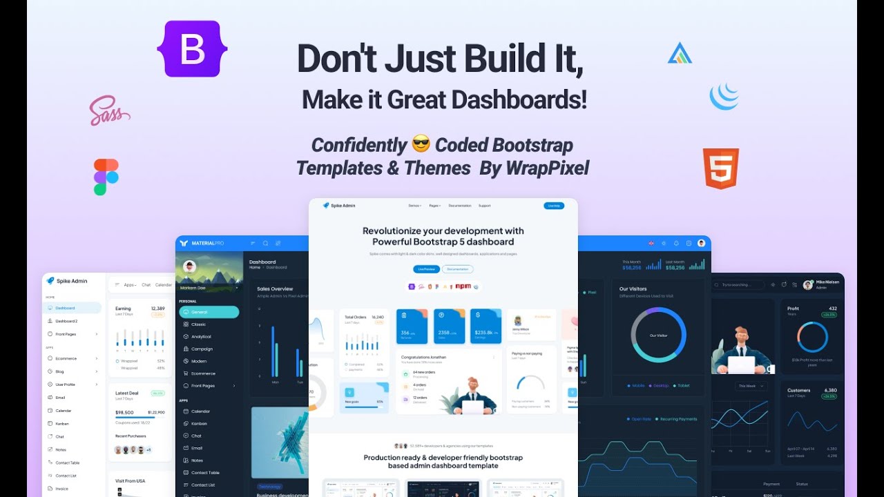 Bootstrap Admin Templates & Themes demo video