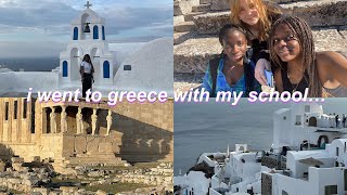 school trip to greece vlog!
