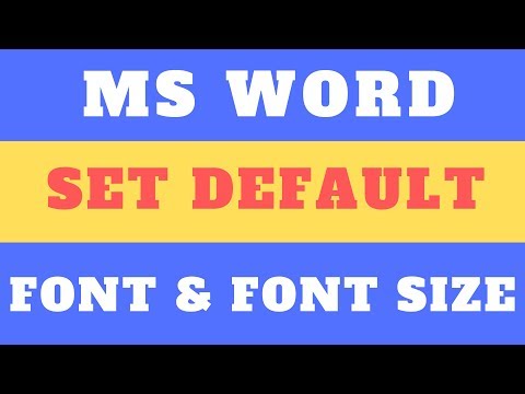 17# How to Change default Font and Size in MS word 2019/2016/2010 | Anand Tech Talk Video